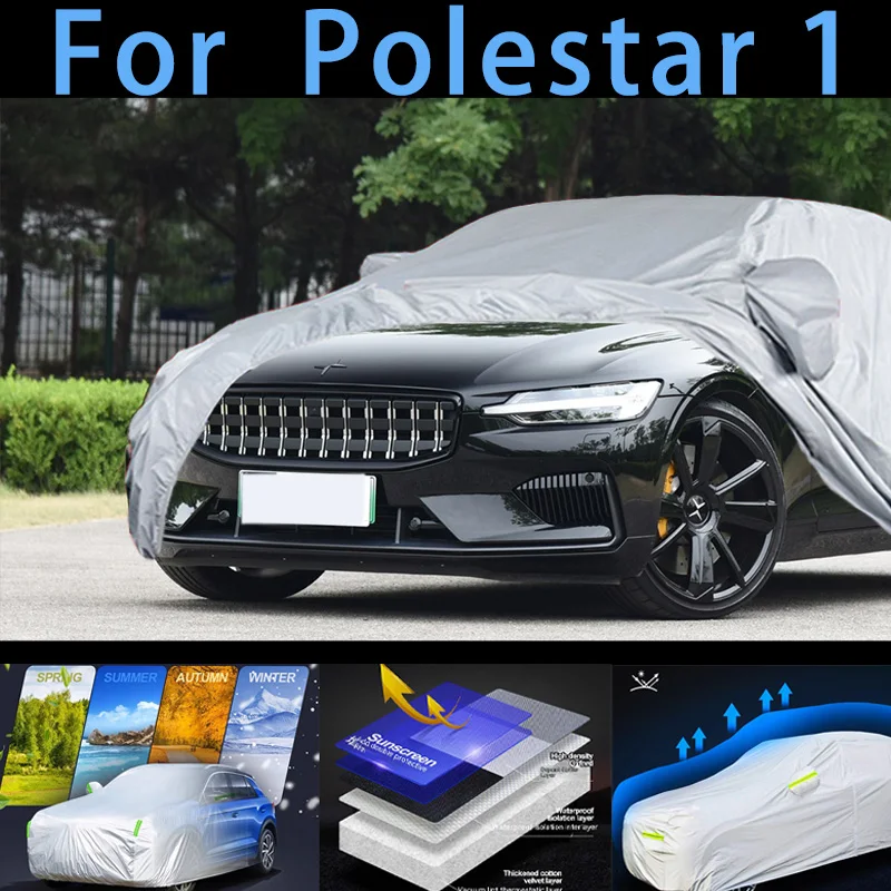 

For Polestar 1 Outdoor Protection Full Car Covers Snow Cover Sunshade Waterproof Dustproof Exterior Car cover protection