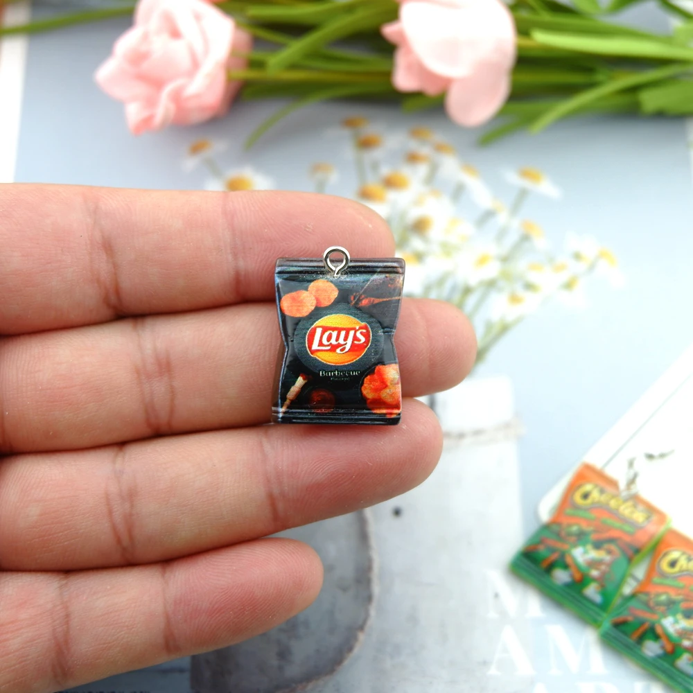 Kawaii Potato Chips Snacks Charms for DIY Making