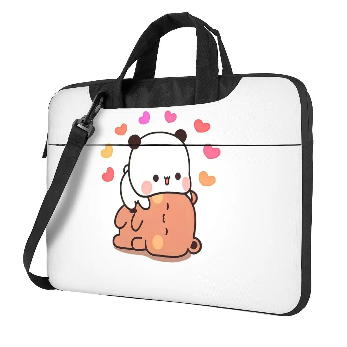 Peach And Goma Bubu Dudu Balloon Crossbody Laptop Bag Case  Resistant Protective Notebook Pouch for Macbook Pro Lenovo