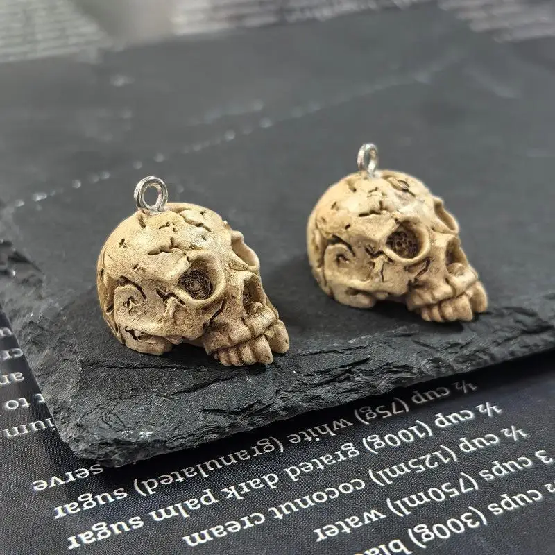 Tierschädel Vintage Gothic Anhänger 2/10 Stück für DIY Ohrringe Halsketten Schmuckherstellung Bastelliebhaber – Detail 8
