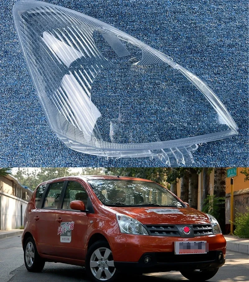 For Nissan LIVINA Headlight Shade 2007-2012 LIVINA Headlight Transparent Shade GENISS Glass Headlight Shell Mask