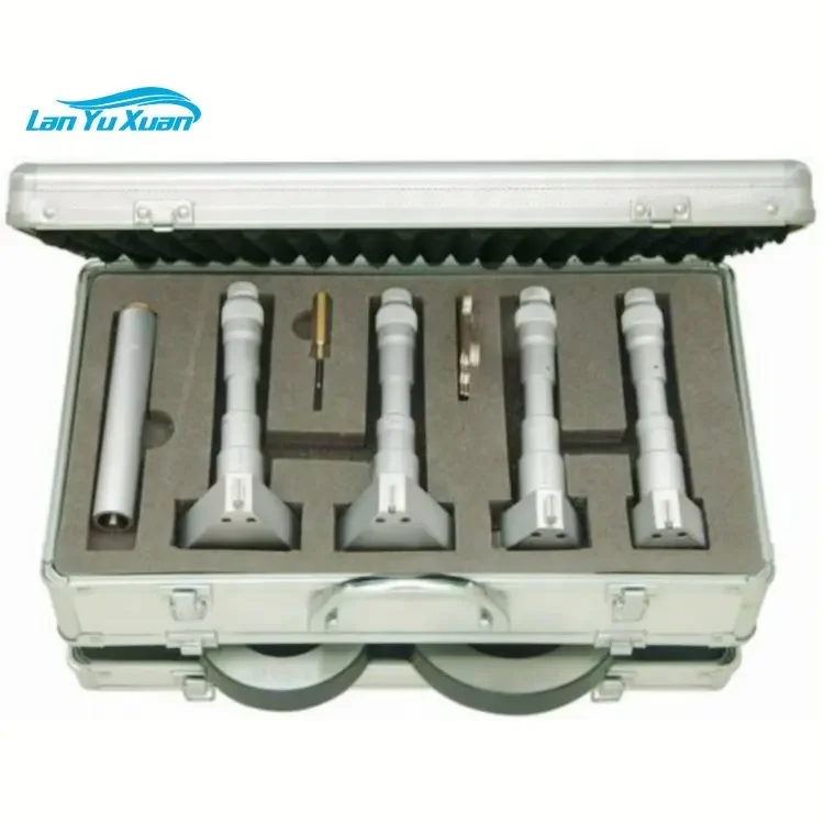 50-100mm Professional Precision Three Point Internal Micrometer Set Measuring Range Inside