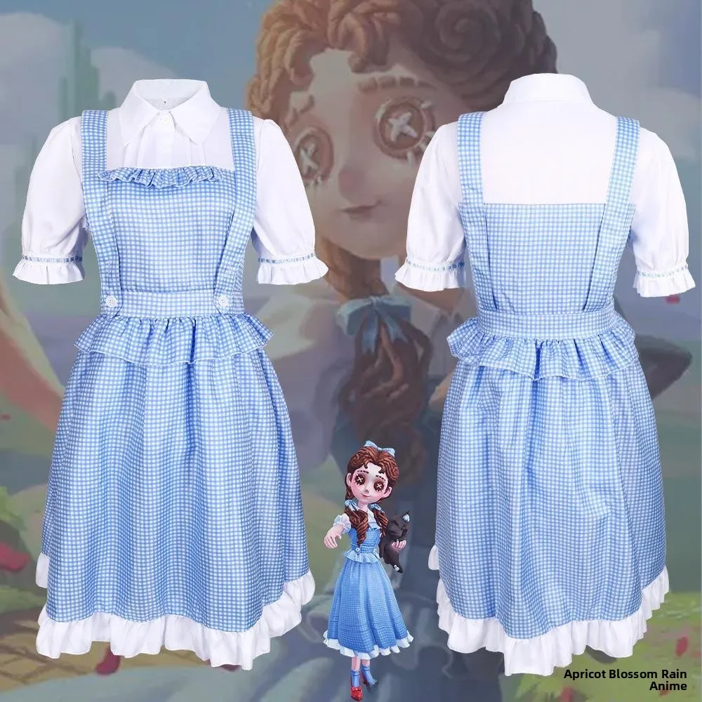 

Хэллоуин Пятая Персональная Маленькая Девушка Дороти Косплей Комплект Одежды Лолита Производительность Звезда Юбка Костюм Традиционный Китайский C...