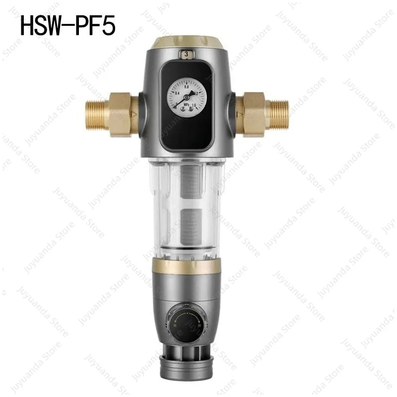 HSW-PF5 Prefilter Whole House Water Purifier Stainless Steel Filter Element Wrench Sewage Pipe Fittings
