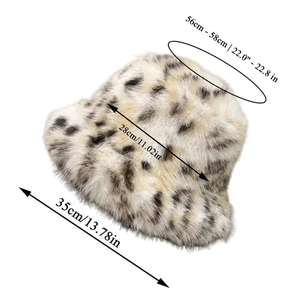النساء صياد قبعة صغيرة رشاقته الدافئة الباردة واقية أفخم ليوبارد قبعة بحافة مريحة الدافئة لينة الشتاء قبعة لمقاس كبير الرأس