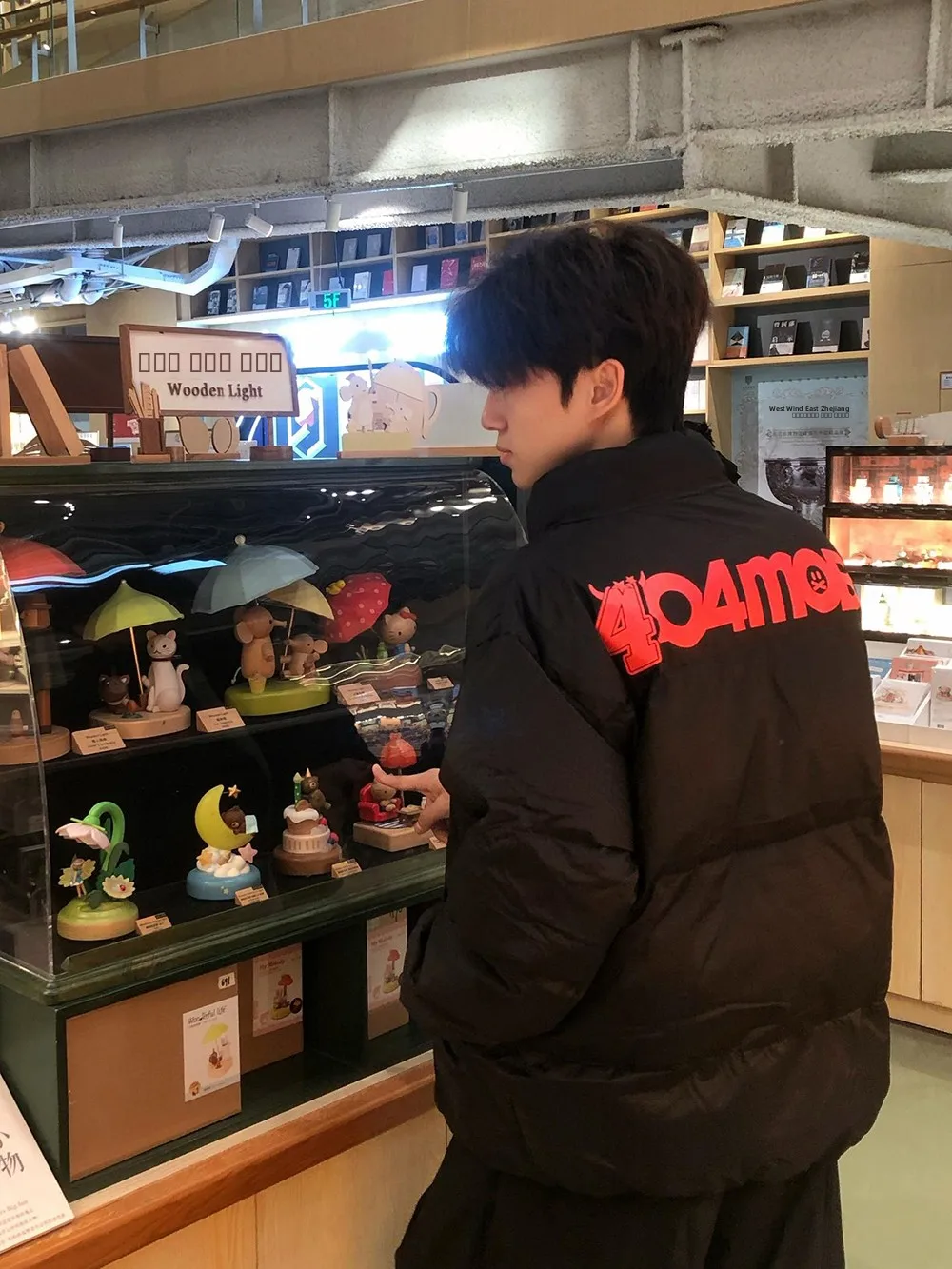 

Retro American Letter Cotton Jaet Thiened Stand Collar Men's Women's Winter Warm Casual Loose Cotton Clothes Anti-Cold