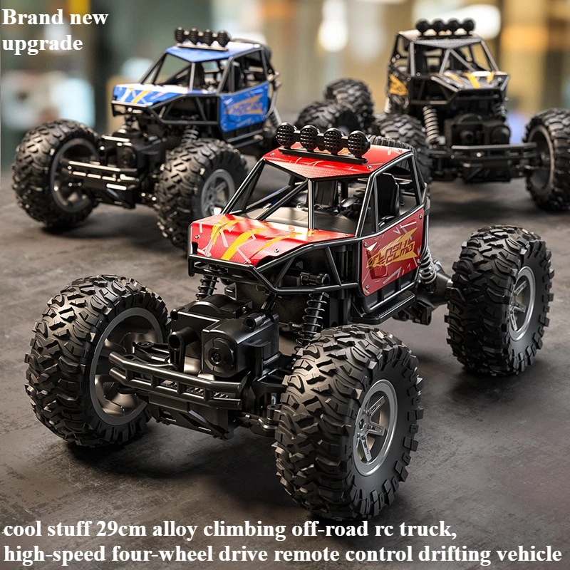 

Kawaii Rc Cars Birthday Gift-High-speed Climbing Off-road Rc Drift Car,29cm Alloy 6-wheel Remote Control Car Model,Toys For Boys