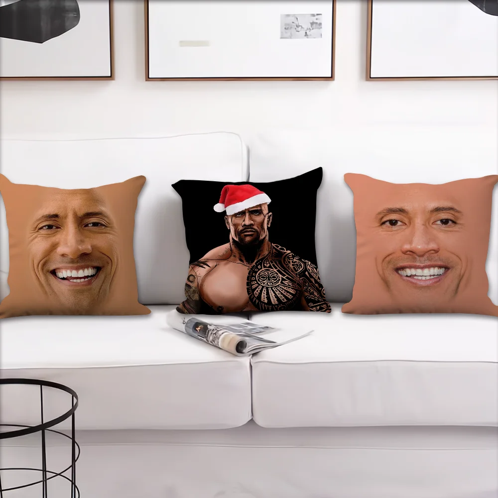 The Rock Face D-Dwayne Cushion Sofa Living Room Bedroom Headboard Backrest Cushion Square Cushion Nap Time Pillow