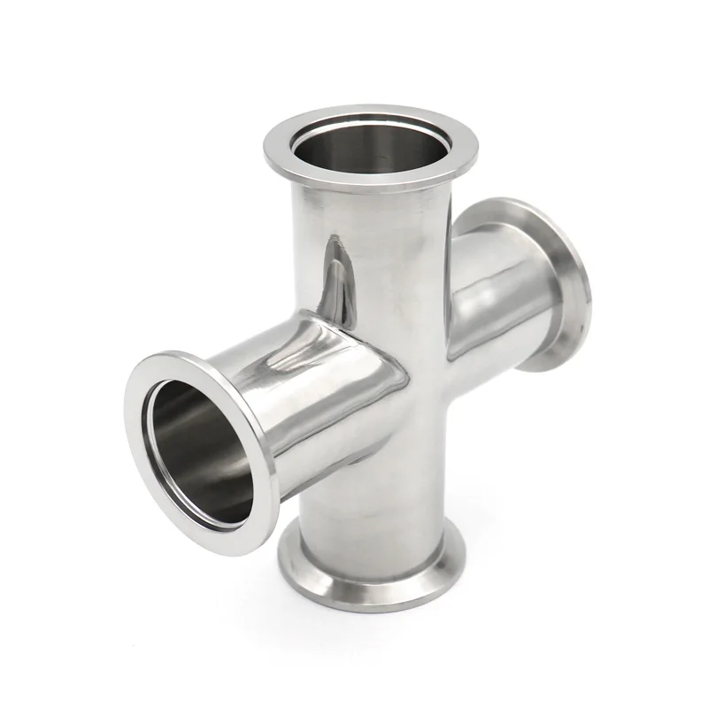 

KF16 KF25 KF40 KF50 Вакуумный фланец Крестообразные соединительные фитинги из нержавеющей стали 304, равный диаметр, домашний пивоварение