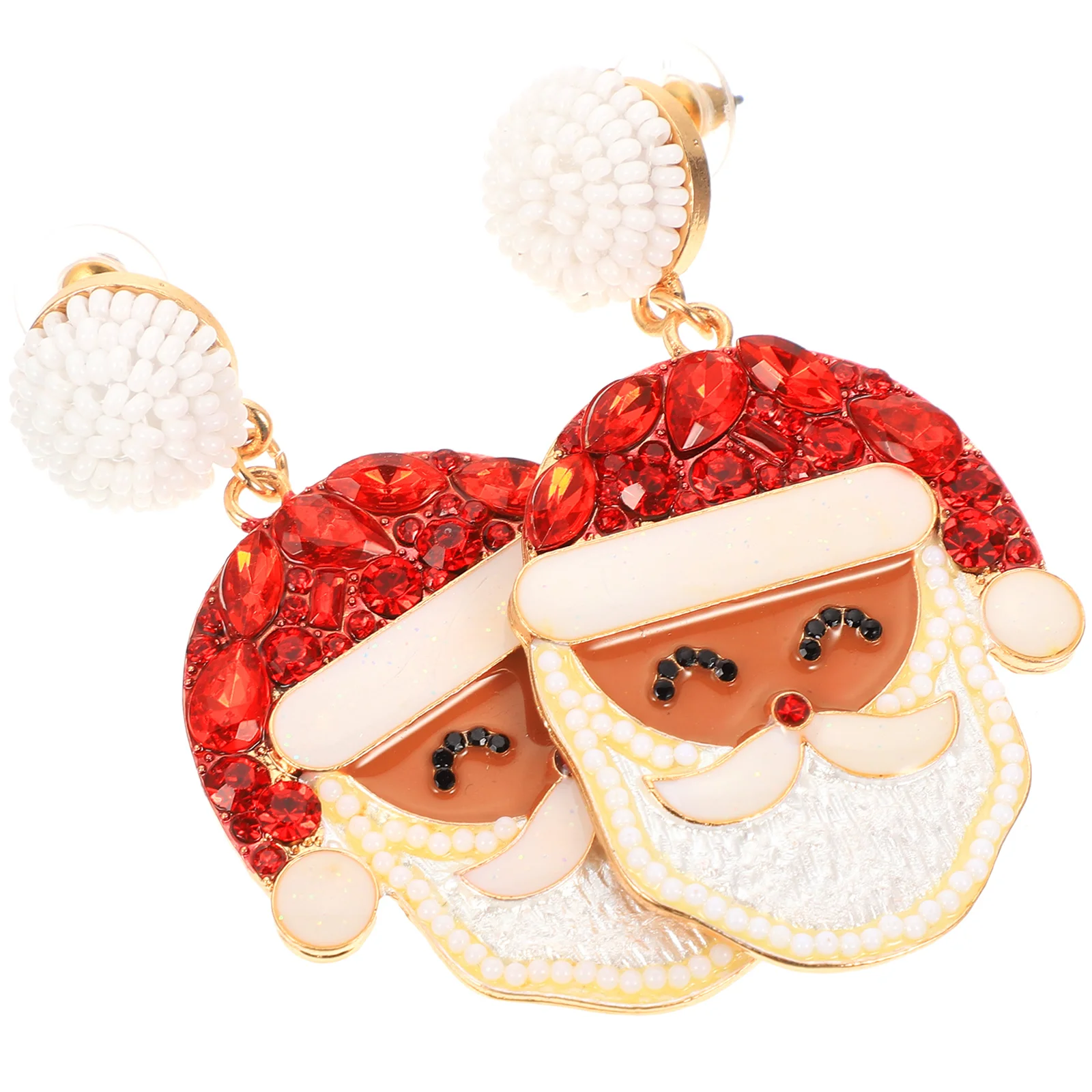 

Santa Claus Earrings for Girls Lovely Christmas Jewelries Acrylic Holiday Themed Studs Women Miss