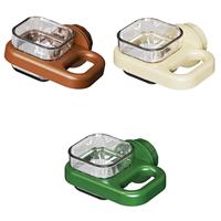Parakeet Food Dish Bird Waterer,Stable,Square Transparent Food Cup Feeder Bowl Bird Feeding Dish Cup for Parrot,Inside House