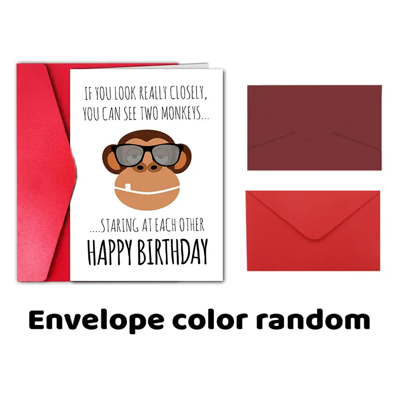 1pc, Greeting birthday card, funny and creative birthday card, suitable for family and friends, a gift card for family, friends