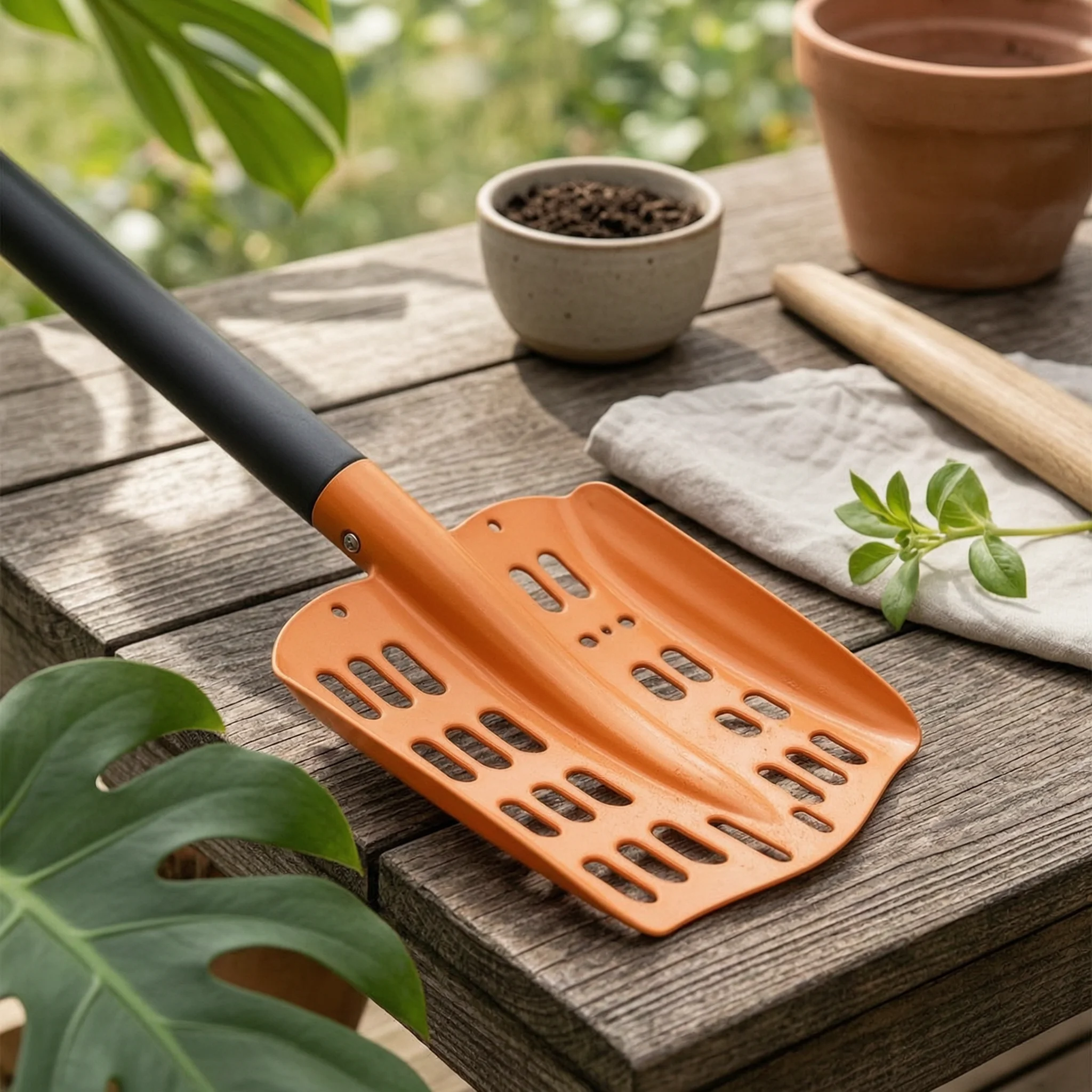 Gardening Tools Long - Pala Cribadora de Suelo con Mango