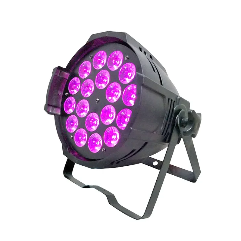 18-Piece 10W RGBW 4-in-1 LED PAR Light Disco Table Lamp for Wedding Events Stage Party DJ Lighting Decoration