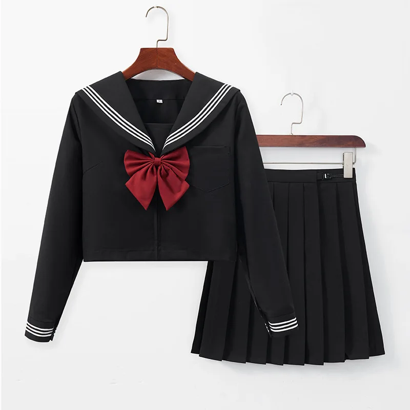 Traje de uniforme japonés Jk, traje de marinero Jk Original ortodoxo de estilo universitario, traje de Falda plisada, uniforme escolar decorativo para mujer