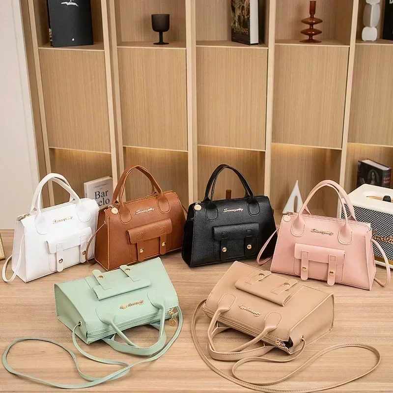 a-RIW1  new version of the beautiful fashion simple solid color Messenger small square bag niche design shoulder