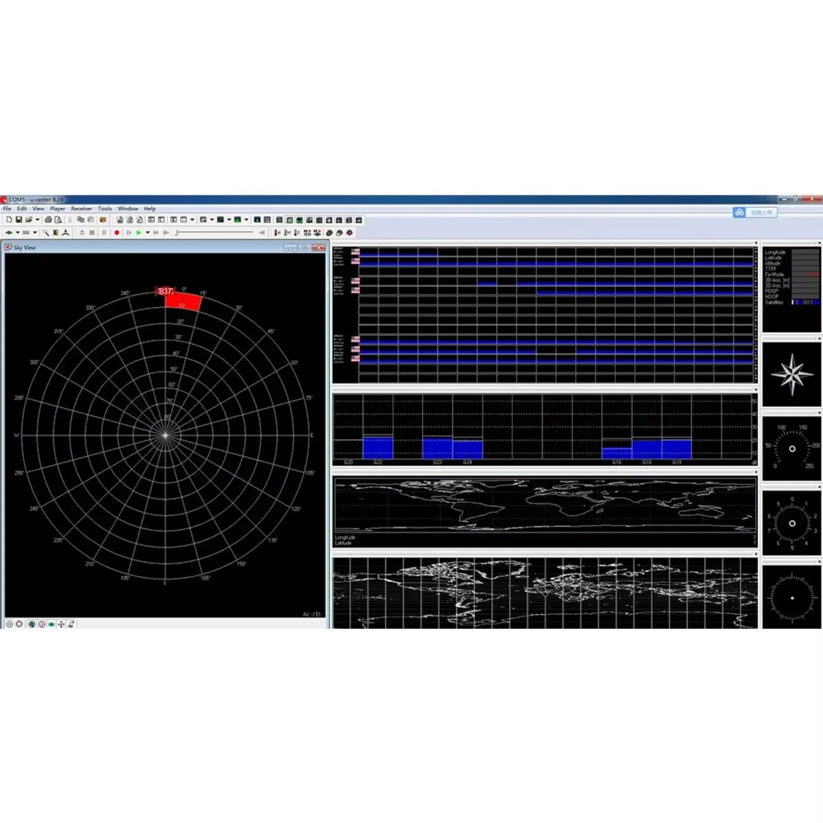 Odbiornik GPS Beitian BS-708 z modułem USB G-MOUSE 4M Flash - czułość -162dBm do śledzenia dronów/kontrolerów lotu