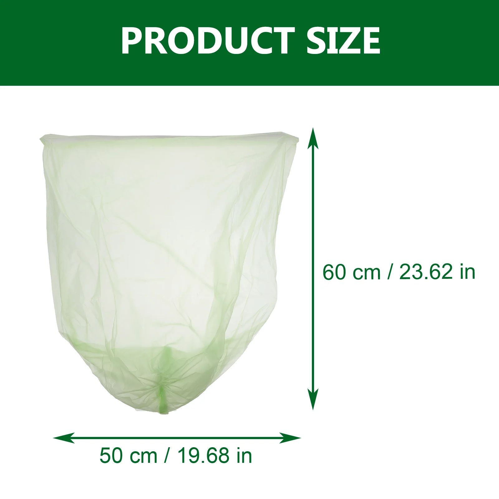 100 Pcs Disposal Bags Biodegradable Garbage Pet Waste Car Office Mini Outdoor Trash Can