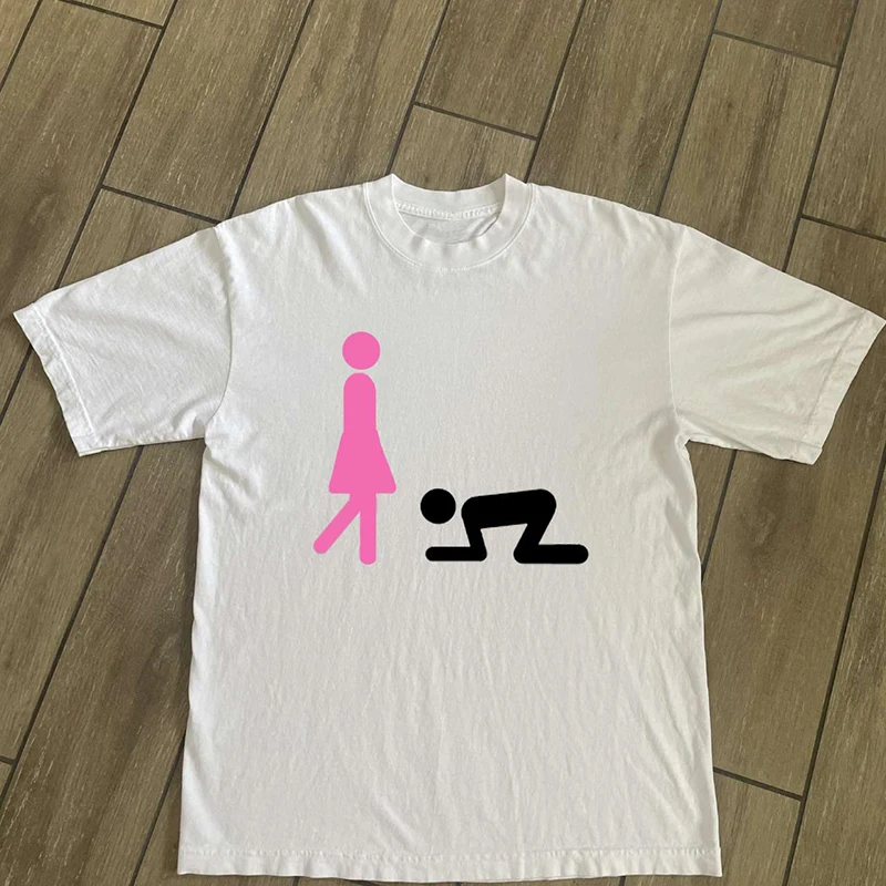 Camiseta de algodón Grunge Y2K para hombre, camiseta de Hip Hop con estampado gráfico Harajuku, Top Retro Punk Rock, ropa informal gótica, camiseta holgada de manga corta
