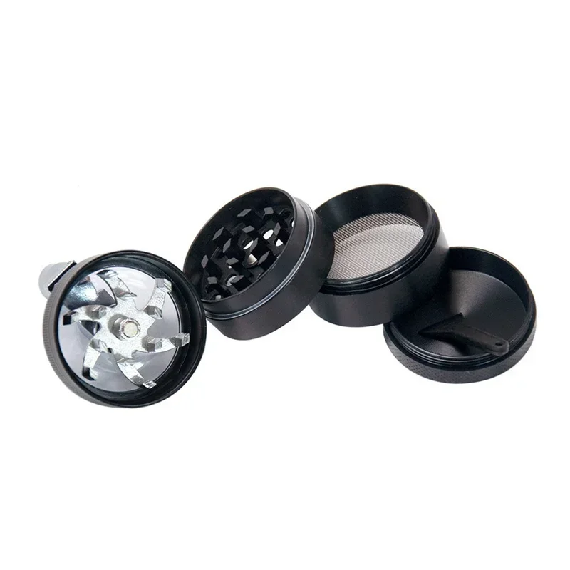 JUSTINLAU 4-layer Tobacco Grinder 40mm Manual Metal Zinc Alloy Herb Mill Spice Crusher Smoke Grinder Crusher Hand Crank Miller