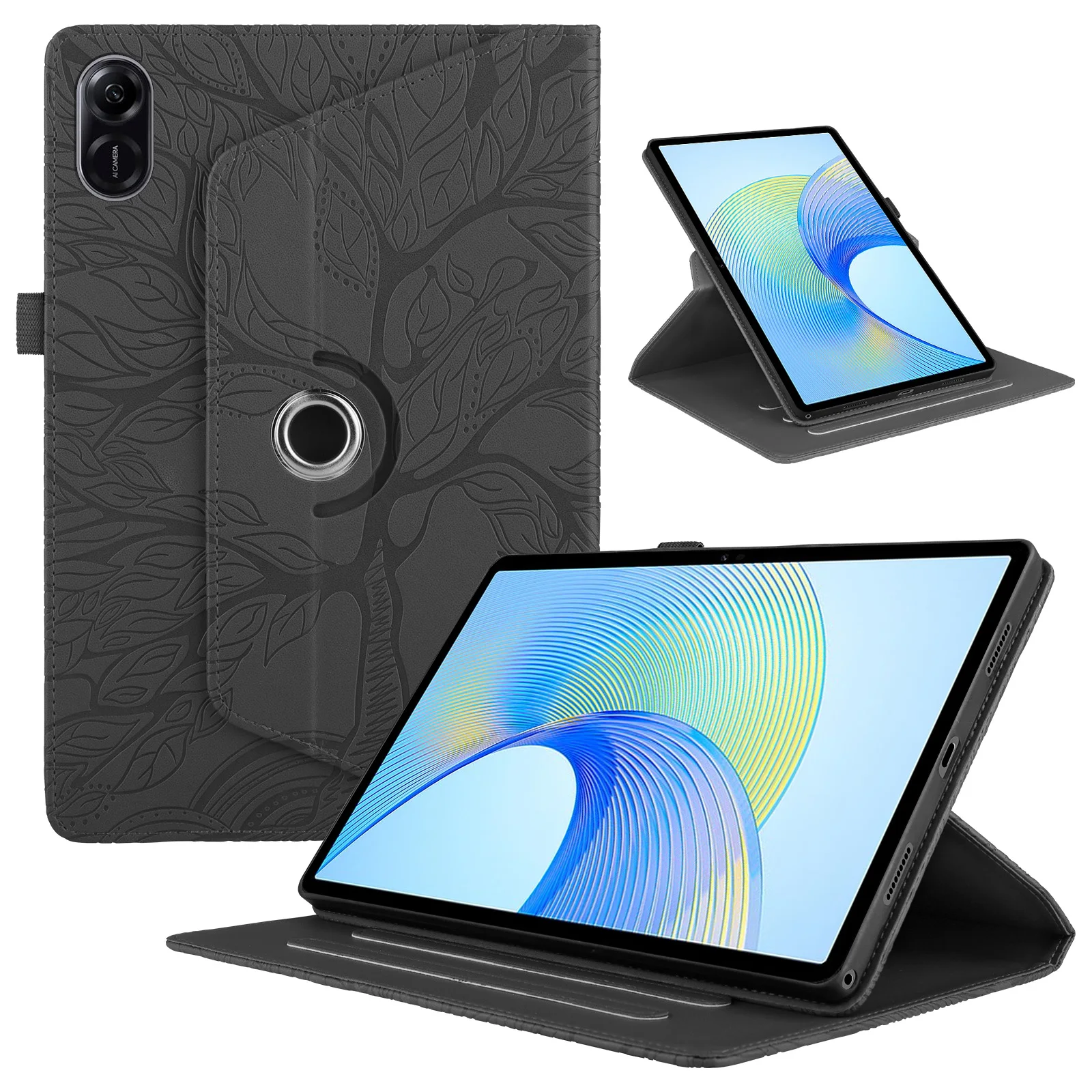 

Чехол-подставка для Honor Pad X9, 11,5 дюйма, с тисненым деревом
