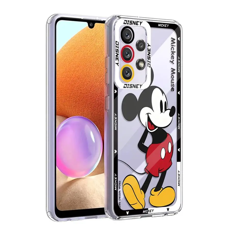 Disney Mickey Mouse Phone Case for Samsung Galaxy A32 A52 A72 A31 A50s A51 A71 A21s A12 A52s A22 4G 5G  Slicon Funda