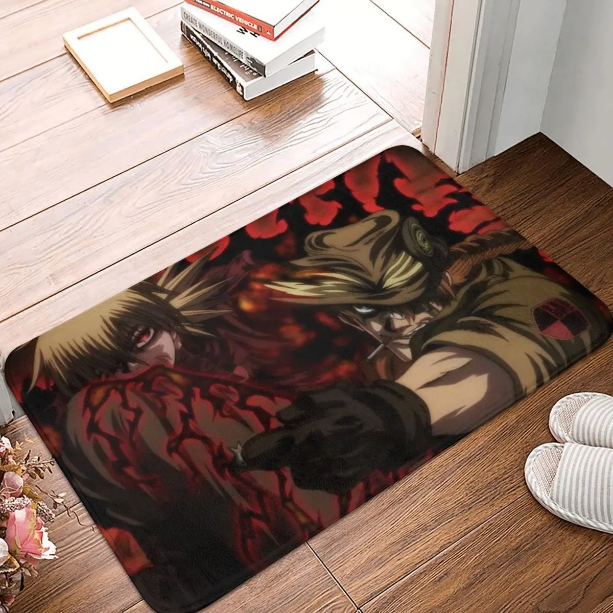 Japanese anime Hellsing Ultimate Anti-Slip Doormat Bath Mat Pip Bernadotte Floor Carpet Welcome Rug Bedroom Decor