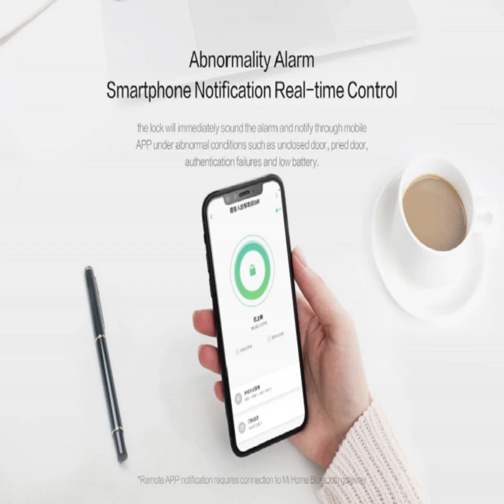 Lockin Smart Door Lock Security Camera Monitor Intelligent Fingerprint Password Biometric Electronic Key Unlock