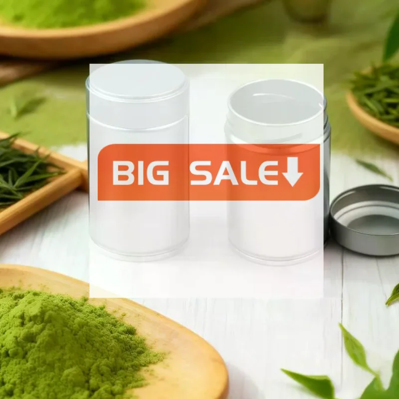 1Pcs Portable Mini Matcha Powder Can Thick Tinplate Sealed Tea Jar Spice Storage Box Kitchen Household Gadgets