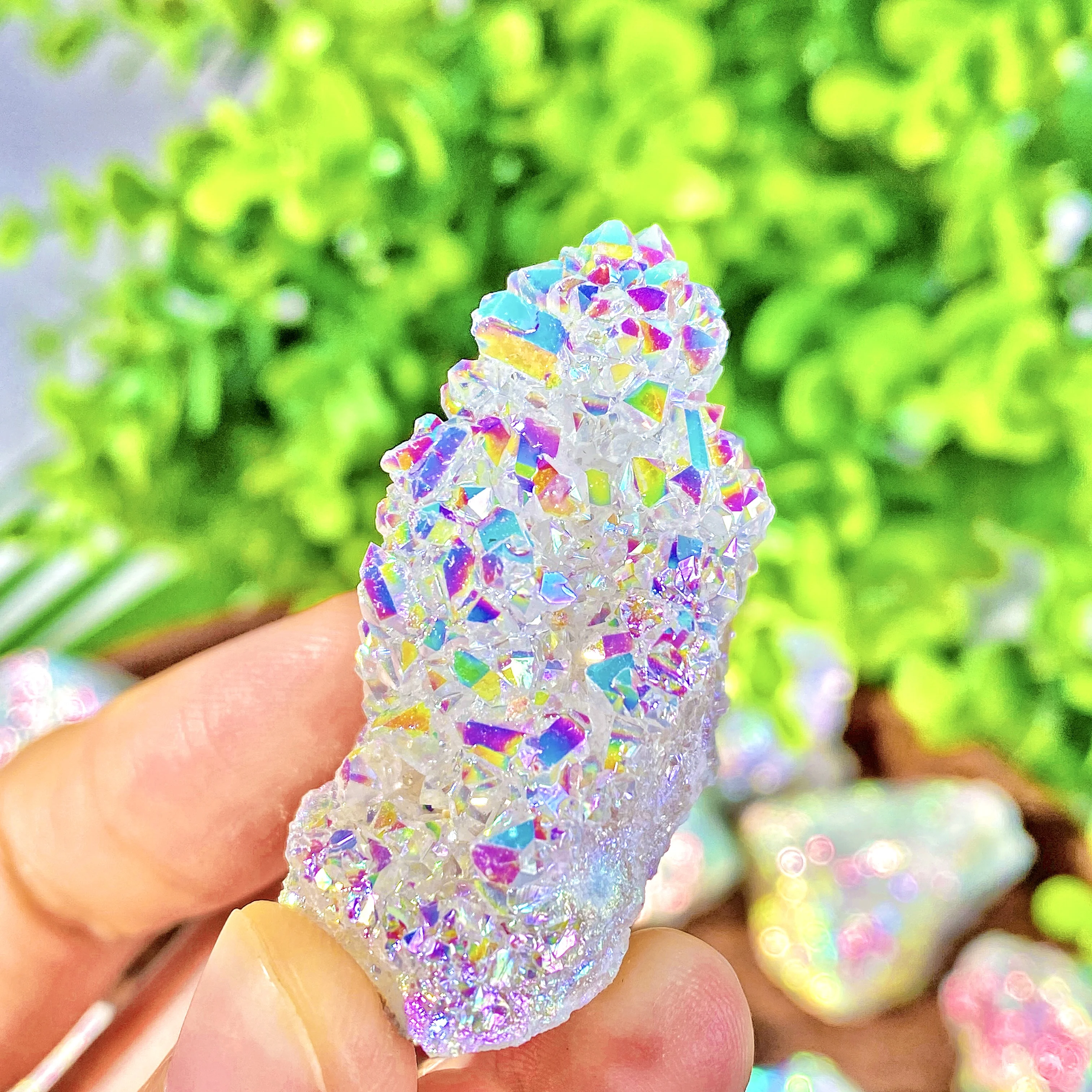 1PC High Quality Random Aura White Agate Raw Stone Natural Crystal Raw Stone,Gemstone Jewelry,Glitter, Healing crystal, Birthday