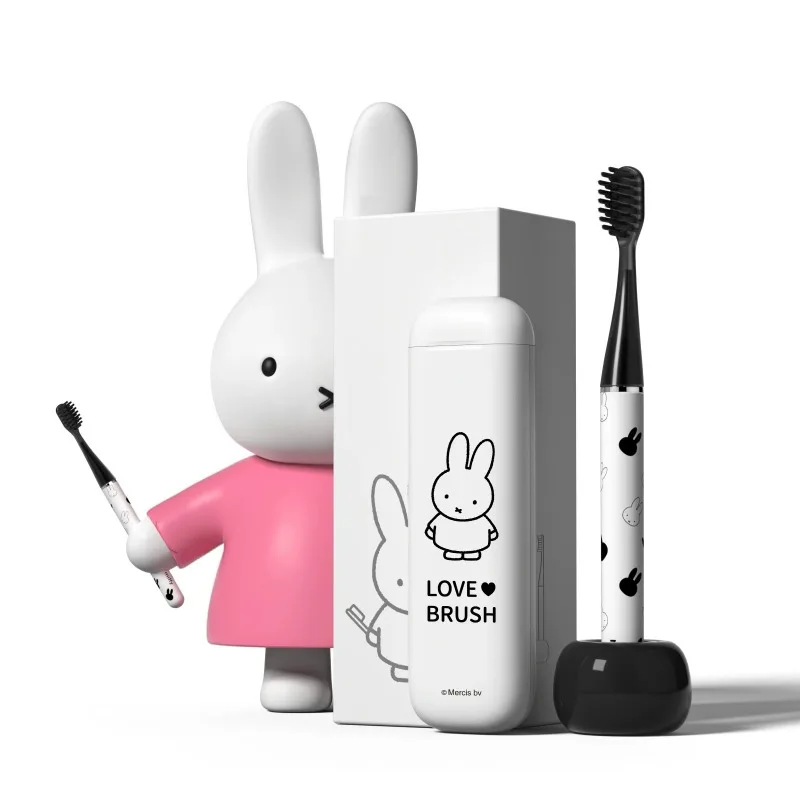 Miffy Kawaii Anime Cartoonelectric Toothbrush Soft Fur Adult Sonic Long Battery Life Men and Women Couple Travel Exquisite