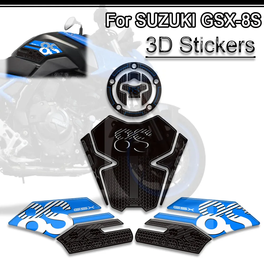 

Motorcycle For Suzuki GSX-8S GSX 8S GSX8S Protector Tank Pad Side Grips Gas Kit Knee 3D Stickers Decals Fairing Fender 2023-2025