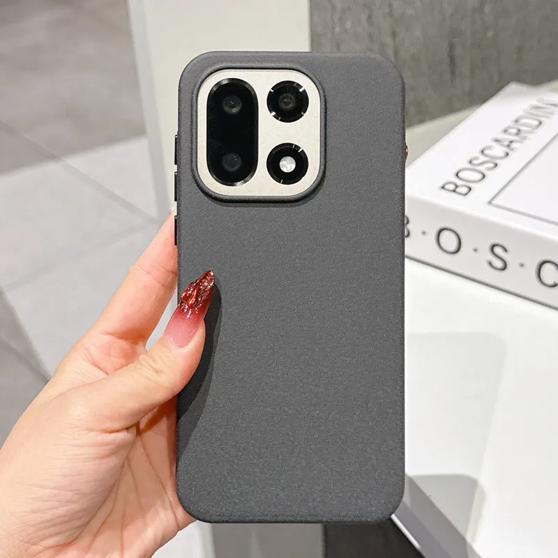 

For OnePlus 15 Sandstone Hybrid TPU+PC Back Case frosted Matte Shockproof Magnetic Luxury Cover Anti-fingerprint