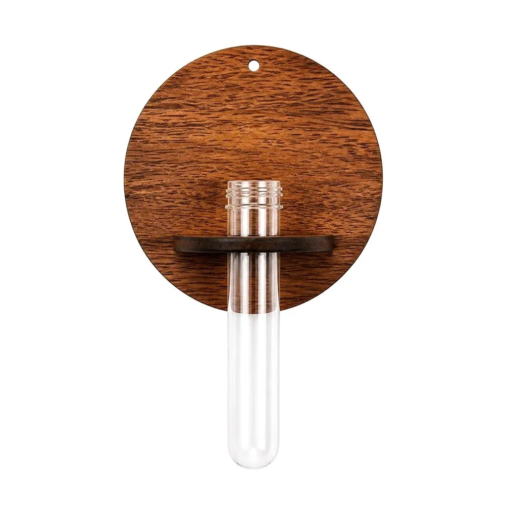 Minimalist Style Wall Mounted Plant Holder Plastic Tube Space Saving Hydroponic Plant Holder Green Plant Display Rack