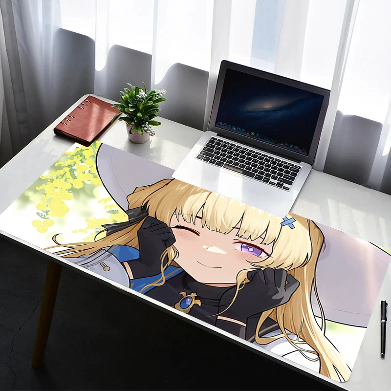 

Mouse Pad Laptop Non Slip Extended Desktop Mouse Mat PC Rubber Keyboard Pad Wuthering Waves Phoebe Gaming Accessories Mousepad