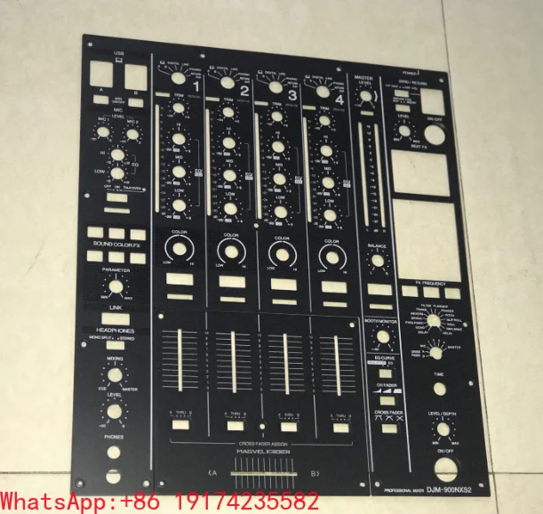Pioneer DJM-900NXS2 Mixer Face Panel Kit with Screws and Top Plate