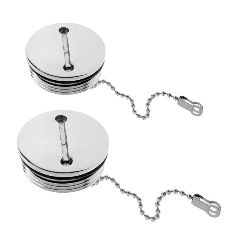 38mm 50mm Deck Filler Caps StainlessSteel 316 Deck Filler Gas Diesels Fuels Waste