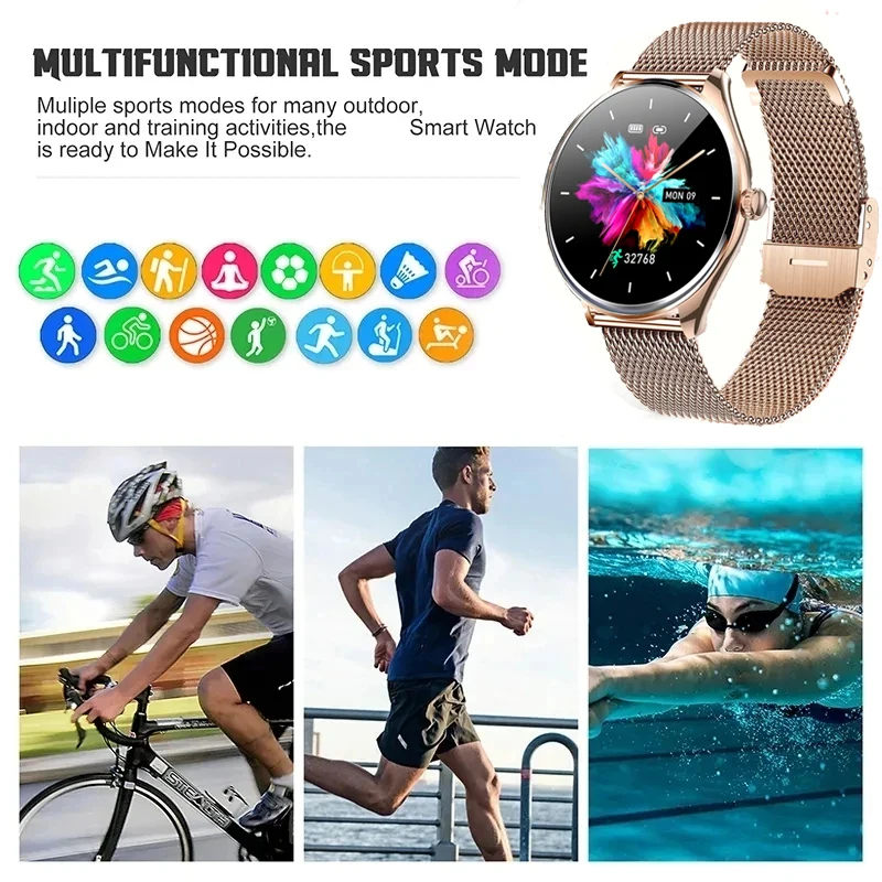 2025 新しい Utral 薄型女性スマートウォッチ 1.43 インチ HD AMOLED ディスプレイ Bluetooth 通話マルチスポーツトラッカー音楽プレーヤー USB 充電