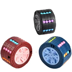 3D Cylinder Cube Toy Magic Bean Rotate Slide Games for Kids Adults Stress Relief Spin Puzzles Children Education Intelligence