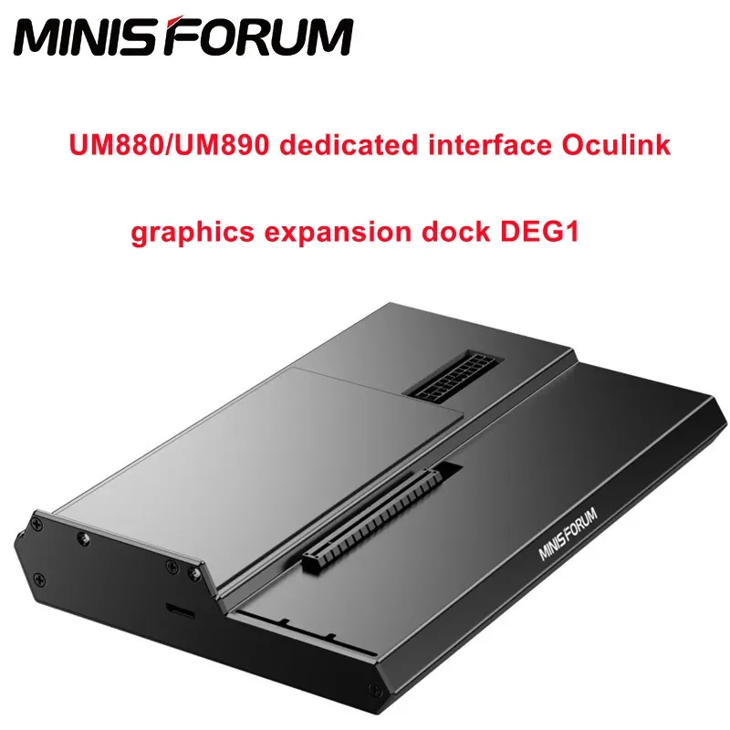 MINISFORUM DEG1 External GPU Dock Station Support ATX SFX Standard Power Supplies PCIe4.0*4 Expansion Interface Oculink Graphics