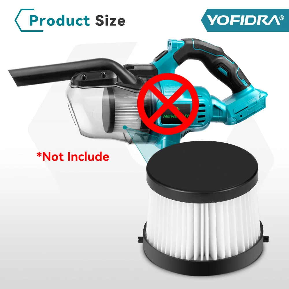 Yofidra Electric Cordless Vacuum Cleaner Accessory Vacuum Filter Element