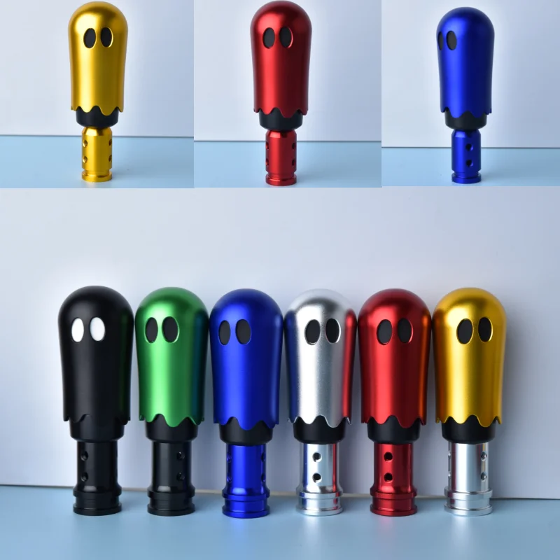 

Universal Aluminum Alloy Ghost Head Gear Shift Knob - Lever Set - Cool Modification Parts for Manual Transmission Cars