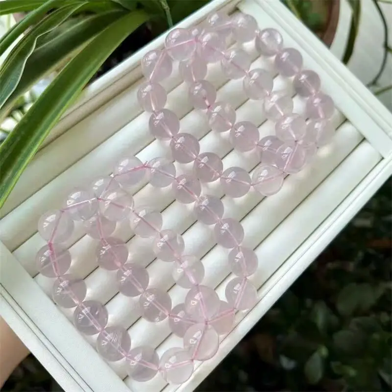

15/16MM Natural Rose Quartz Bead Bracelet Women Fashion Reiki Healing Energy Gemstone Wrist Jewelry Gift 1PCS