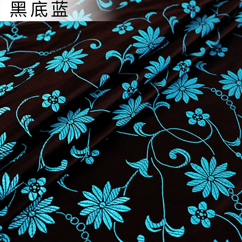 Vintage brocade fabrics pattern garment jacquard material by the meter sewing bag cheongsam clothing fabric