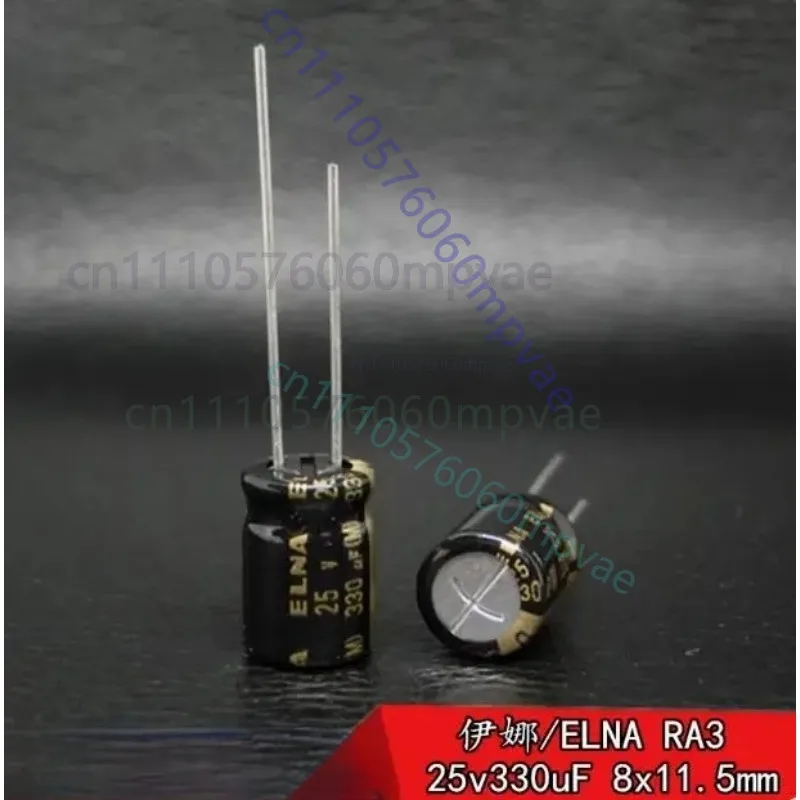 

30pcs Original Japanese ELNA 25v 330uF RA3 audio fever electrolytic capacitor 8 * 11.5mm