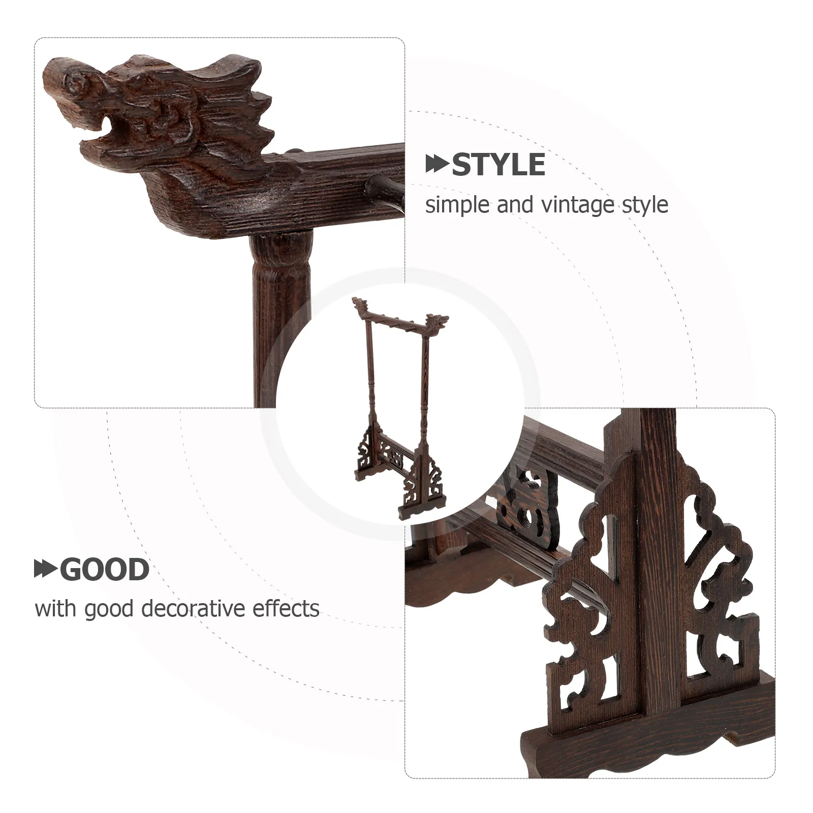 حامل فرشاة من الخشب الصلب، منظم تخزين قلم الخط، ديكور سطح المكتب، حامل فرشاة رسم بالحبر متعدد الأغراض للمكتب #4