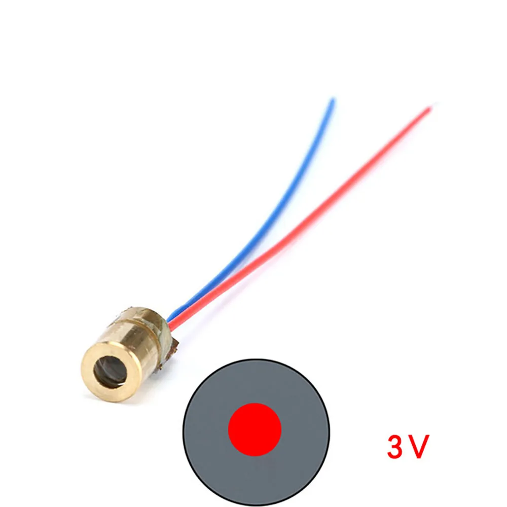 650nm 5mW Red Point / Line / Cross Laser Module Head Glass Lens Focusable Industrial Class