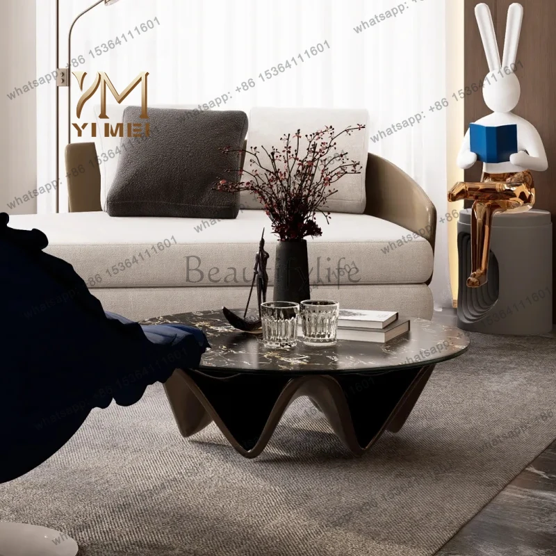 Transparent Waiting Coffee Table Universal Funky Unique Round Fashion Cute Modern Side Table Chinese Mesas Bajas Home Products