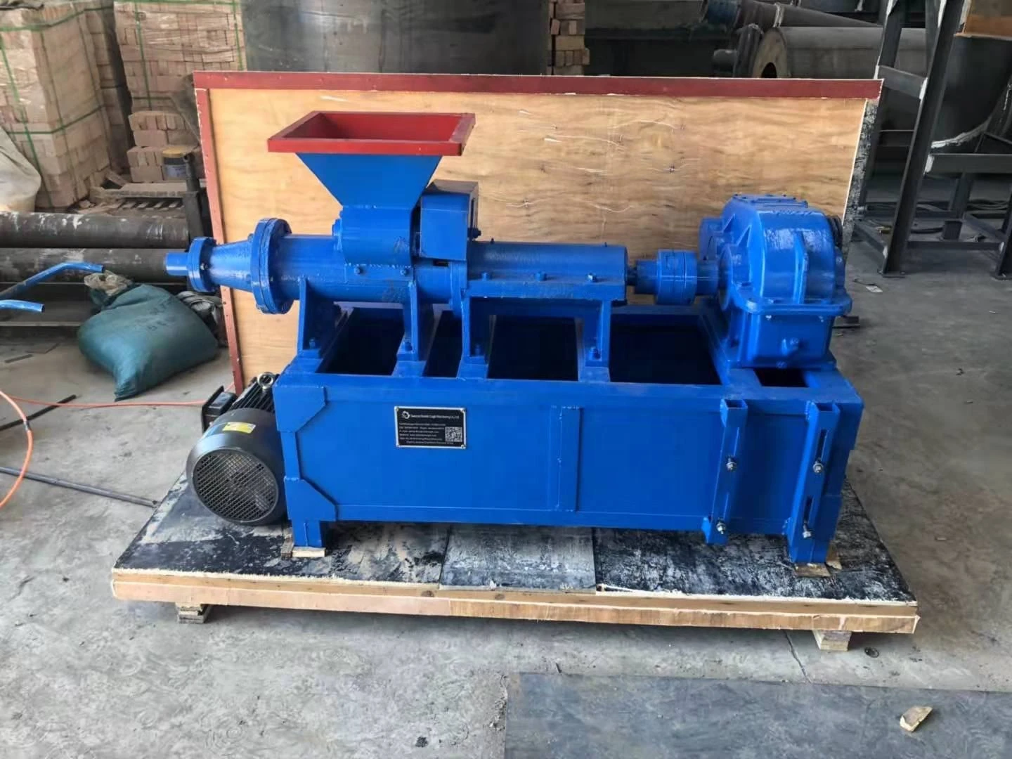 High Output Industrial Coal Powder Pellet Making Machine/Charcoal Rods Forming Extruder Machine