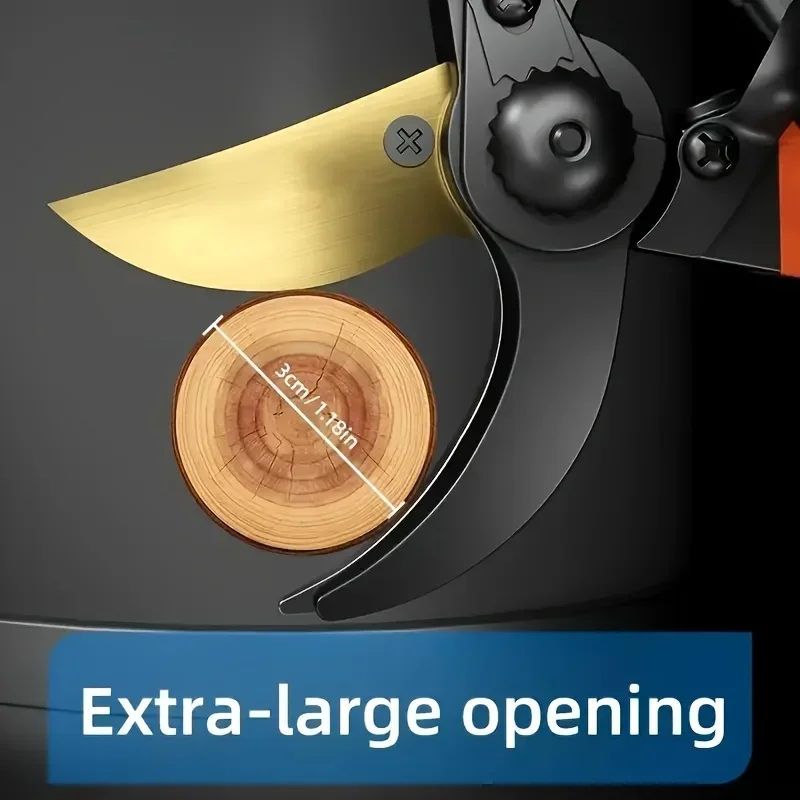 Titanium Garden Shears, 3-Pack, Ultra Sharp & Anti-Slip Grip, for Home & Landscaping.